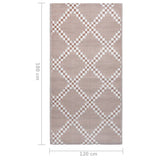 Outdoor Carpet ARAKIL Brown 120x180 cm PP 310433