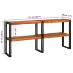 Console Table Brown 160 x 33 x 75 cm Solid acacia wood 4104740