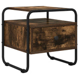 Bedside Cabinet Smoked Oak 40 x 39.5 x 40 cm Engineered Wood 8007675