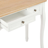 ZNTS Dressing Console Table with 3 Drawers White 280044