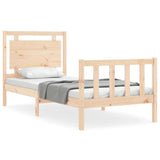Bed Frame without Mattress 100x200 cm Solid Wood Pine 3192156