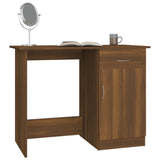 Desk Brown Oak 100x50x76 cm Engineered Wood 815422