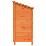 Garden Shed with Roof Brown 59 x 56 x 113.5 cm Solid Fir Wood 42033439
