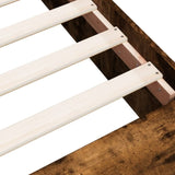 Bed Frame without Mattress Smoked Oak 140x190 cm 3280584
