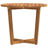 Garden Dining Table Round 90x75 cm Solid Wood Acacia 4108134