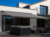 3 x 2.5m Electric Awning with Remote Controller, Aluminium Frame DIY Retractable Awning, UV50 Sun T3398P315961