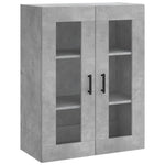 Highboard Concrete Grey 69.5x34x180 cm Engineered Wood 3198285