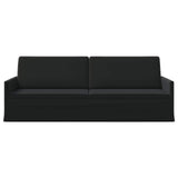 3 Seater Sofa Black 220 x 81 x 82 cm Velvet 42041159