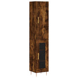 Highboard Smoked Oak 34.5x34x180 cm Engineered Wood 3199038