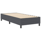 Platform Bed Frame Dark Grey 80 x 200 cm Fabric 3337378