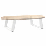 Coffee Table Legs U-Shaped 2 pcs White 70x cm Steel 4012753