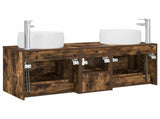 Bathroom Furniture Set 3 pcs Smoked Oak 49.5 x 44.5 x 66 cm 3405927