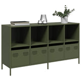 Sideboard Olive Green 135x39x73.5 cm Cold-rolled Steel 3307165