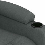 Massage Chair Dark Grey Fabric 339059