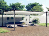 Garden Gazebo with Retractable Roof 4x3 m Cream 318537