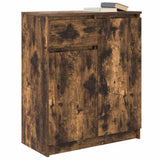 Sideboard with Drawer Smoked Oak 71x35x84 cm Engineered Wood 861593