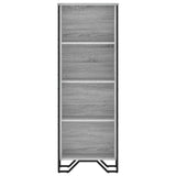 Bookcase Grey Sonoma 50x31x137.5 cm Engineered Wood 848612