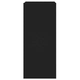 TV Wall Cabinet with LED Lights Black 30.5x35x70 cm 837234