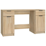Desk with Side Cabinet Sonoma Oak Engineered Wood 3115910