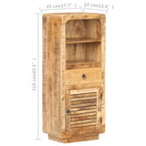 Highboard 45x32x110 cm Rough Mango Wood 320464