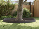 Lawn Edging 20 pcs 103 x 30 cm Steel Black 8008407