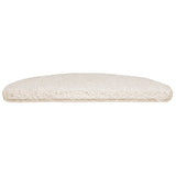 Stair Mats 30 pcs 65x21x4 cm White Half Round Large 3365818