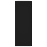 Wall Mounted Cabinets 2 pcs Black Engineered Wood 3197914