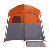 Shower Tent 2-Person Grey and Orange Waterproof 4009535