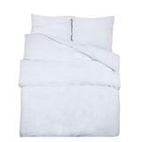 Duvet Cover Set White 240x220 cm Cotton 136160