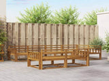 Outdoor Sofa Set 7 pcs Natural Solid Acacia Wood 3367712
