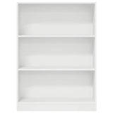 Bookcase White 80x24x109 cm Engineered Wood 857835