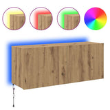 TV Wall Cabinet Artisan Oak 100 x 35 x 41 cm Engineered Wood 886251