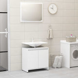 4 Piece Bathroom Furniture Set White Engineered Wood 3056889