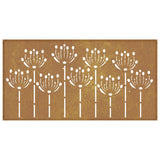 Garden Wall Decoration 105x55 cm Corten Steel Flower Design 824499