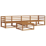 Outdoor Sofa Set 5 pcs Natural Solid Acacia Wood 3367142