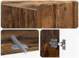 Toilet Cabinet ZWOLLE Smoked Oak 66 x 25.5 x 190 cm 896480