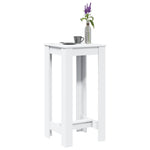 ZNTS Bar Table White 51x50x103.5 cm Engineered Wood 854400