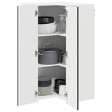 Wall Corner Cabinet PORTO Black 57 x 57 x 100 cm 885516