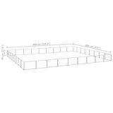 Dog Kennel Silver 72 m Steel 3082191