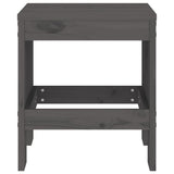 Garden Stools 2 pcs Grey 40x36x45 cm Solid Wood Pine 825340