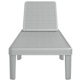 ZNTS Sun Lounger Grey 159x57x83.5 cm Polypropylene 4008101