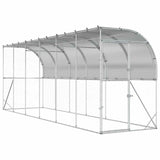 Against Wall Chicken Coop Silver 600 x 150 x 215 cm 3434722