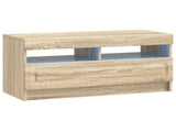 5 Piece LED TV Cabinet Sonoma Oak Engineered Wood 3417002