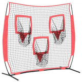 Baseball Practice Net Black 214.5 x 89.5 x 181 cm Polyester 42012856