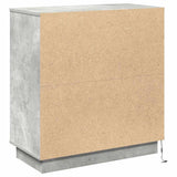 LED Sideboard Concrete grey 71 x 34.5 x 75 cm Engineered Wood 869653