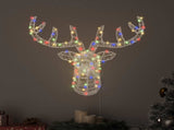 Reindeer Head Colourful 68 x 36.5 x 62.5 cm Acrylic 42019064