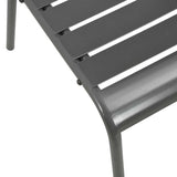 Stackable Garden Chair Set 5 pcs Anthracite Powder-coated Steel 3283765