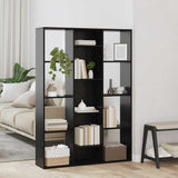 Room Divider Black Oak 100 x 24 x 140 cm Engineered Wood 875012