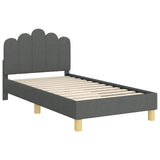 Children's Bed Frame with Headboard Dark Grey 80 x 160 cm 42011045
