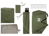 Tunnel Tent Olive Green 410 x 175 x 105 cm Polyester and Steel 42029024